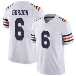 Men's Kyler Gordon Chicago Bears No.6 Limited Alternate Classic Vapor Jersey - White