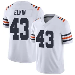 Men's Luke Elkin Chicago Bears No.43 Limited Alternate Classic Vapor Jersey - White