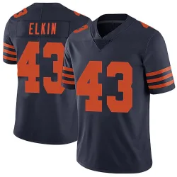 Men's Luke Elkin Chicago Bears No.43 Limited Alternate Vapor Untouchable Jersey - Navy Blue