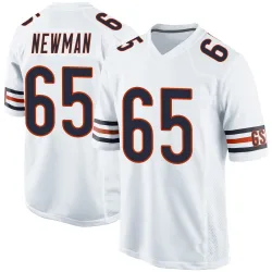 Men's Luke Newman Chicago Bears No.65 Game Jersey - White