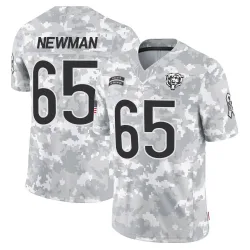Men's Luke Newman Chicago Bears No.65 Limited 2024 Salute to Service Jersey - Arctic Camo