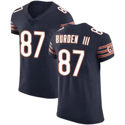 Men's Luther Burden III Chicago Bears No.87 Elite Team Color Vapor Untouchable Jersey - Navy