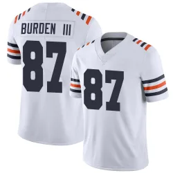 Men's Luther Burden III Chicago Bears No.87 Limited Alternate Classic Vapor Jersey - White