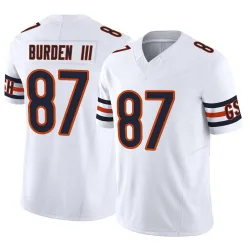 Men's Luther Burden III Chicago Bears No.87 Limited Vapor F.U.S.E. Jersey - White