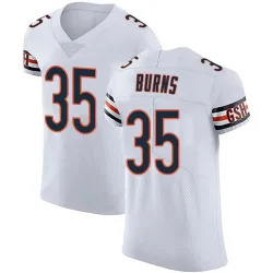Men's Major Burns Chicago Bears No.35 Elite Vapor Untouchable Jersey - White