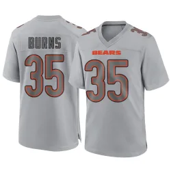 Men's Major Burns Chicago Bears No.35 Game Atmosphere Fashion Jersey - Gray
