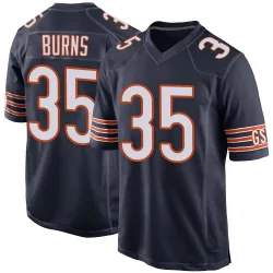 Men's Major Burns Chicago Bears No.35 Game Team Color Jersey - Navy