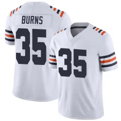 Men's Major Burns Chicago Bears No.35 Limited Alternate Classic Vapor Jersey - White