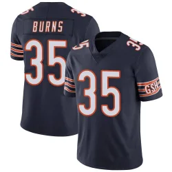 Men's Major Burns Chicago Bears No.35 Limited Team Color Vapor Untouchable Jersey - Navy