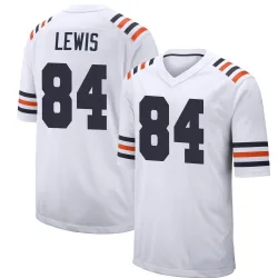 Men's Marcedes Lewis Chicago Bears No.84 Game Alternate Classic Jersey - White