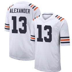 Men's Maurice Alexander Chicago Bears No.13 Game Alternate Classic Jersey - White