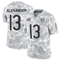 Men's Maurice Alexander Chicago Bears No.13 Limited 2024 Salute to Service Jersey - Arctic Camo