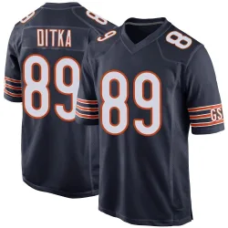 Men's Mike Ditka Chicago Bears No.89 Game Team Color Jersey - Navy
