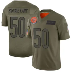 Men's Mike Singletary Chicago Bears No.50 Limited 2019 Salute to Service Jersey - Camo