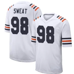 Men's Montez Sweat Chicago Bears No.98 Game Alternate Classic Jersey - White