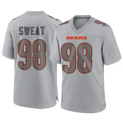 Men's Montez Sweat Chicago Bears No.98 Game Atmosphere Fashion Jersey - Gray