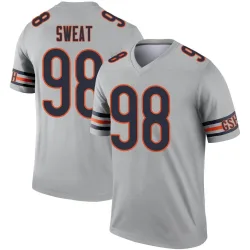 Men's Montez Sweat Chicago Bears No.98 Legend Inverted Silver Jersey