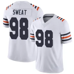 Men's Montez Sweat Chicago Bears No.98 Limited Alternate Classic Vapor Jersey - White