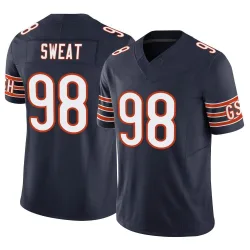 Men's Montez Sweat Chicago Bears No.98 Limited Vapor F.U.S.E. Jersey - Navy