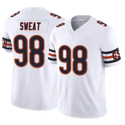 Men's Montez Sweat Chicago Bears No.98 Limited Vapor F.U.S.E. Jersey - White