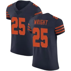 Men's Nahshon Wright Chicago Bears No.25 Elite Alternate Vapor Untouchable Jersey - Navy Blue