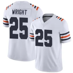 Men's Nahshon Wright Chicago Bears No.25 Limited Alternate Classic Vapor Jersey - White