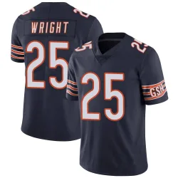 Men's Nahshon Wright Chicago Bears No.25 Limited Team Color Vapor Untouchable Jersey - Navy