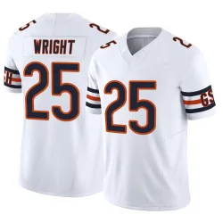 Men's Nahshon Wright Chicago Bears No.25 Limited Vapor F.U.S.E. Jersey - White