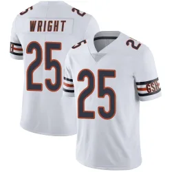 Men's Nahshon Wright Chicago Bears No.25 Limited Vapor Untouchable Jersey - White