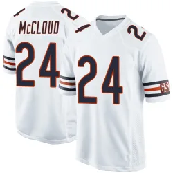Men's Nick McCloud Chicago Bears No.24 Game Jersey - White