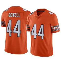 Men's Noah Sewell Chicago Bears No.44 Limited Alternate Vapor Jersey - Orange