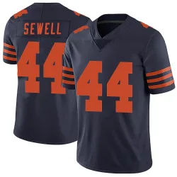 Men's Noah Sewell Chicago Bears No.44 Limited Alternate Vapor Untouchable Jersey - Navy Blue
