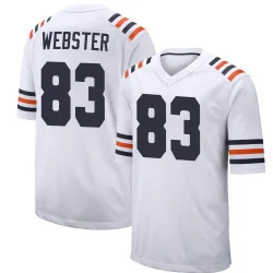 Men's Nsimba Webster Chicago Bears No.83 Game Alternate Classic Jersey - White
