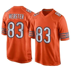 Men's Nsimba Webster Chicago Bears No.83 Game Alternate Jersey - Orange