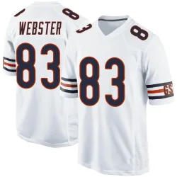 Men's Nsimba Webster Chicago Bears No.83 Game Jersey - White