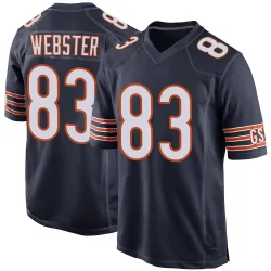 Men's Nsimba Webster Chicago Bears No.83 Game Team Color Jersey - Navy