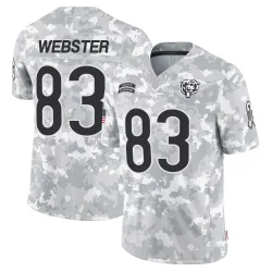 Men's Nsimba Webster Chicago Bears No.83 Limited 2024 Salute to Service Jersey - Arctic Camo