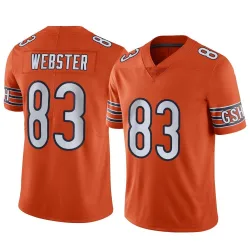 Men's Nsimba Webster Chicago Bears No.83 Limited Alternate Vapor Jersey - Orange