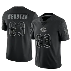Men's Nsimba Webster Chicago Bears No.83 Limited Reflective Jersey - Black