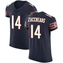 Men's Olamide Zaccheaus Chicago Bears No.14 Elite Team Color Vapor Untouchable Jersey - Navy