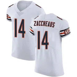 Men's Olamide Zaccheaus Chicago Bears No.14 Elite Vapor Untouchable Jersey - White