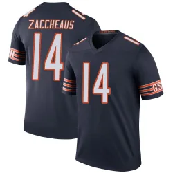 Men's Olamide Zaccheaus Chicago Bears No.14 Legend Color Rush Jersey - Navy