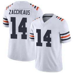 Men's Olamide Zaccheaus Chicago Bears No.14 Limited Alternate Classic Vapor Jersey - White