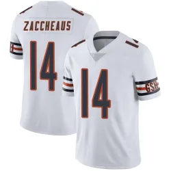 Men's Olamide Zaccheaus Chicago Bears No.14 Limited Vapor Untouchable Jersey - White