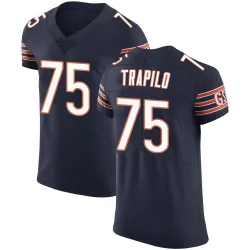 Men's Ozzy Trapilo Chicago Bears No.75 Elite Team Color Vapor Untouchable Jersey - Navy