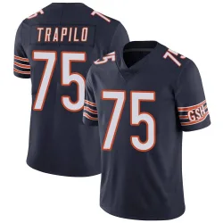 Men's Ozzy Trapilo Chicago Bears No.75 Limited Team Color Vapor Untouchable Jersey - Navy