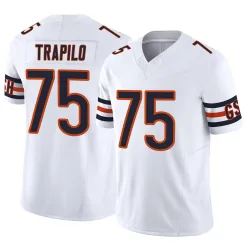 Men's Ozzy Trapilo Chicago Bears No.75 Limited Vapor F.U.S.E. Jersey - White