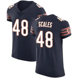 Men's Patrick Scales Chicago Bears No.48 Elite Team Color Vapor Untouchable Jersey - Navy