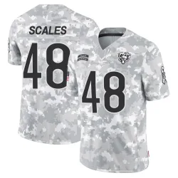 Men's Patrick Scales Chicago Bears No.48 Limited 2024 Salute to Service Jersey - Arctic Camo