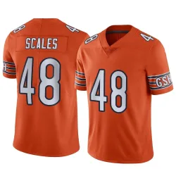 Men's Patrick Scales Chicago Bears No.48 Limited Alternate Vapor Jersey - Orange